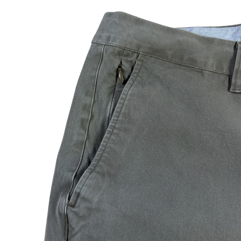 Bonobos Mens Gray Straight Leg Chino Pants 38x30 Business Casual Trousers 0078